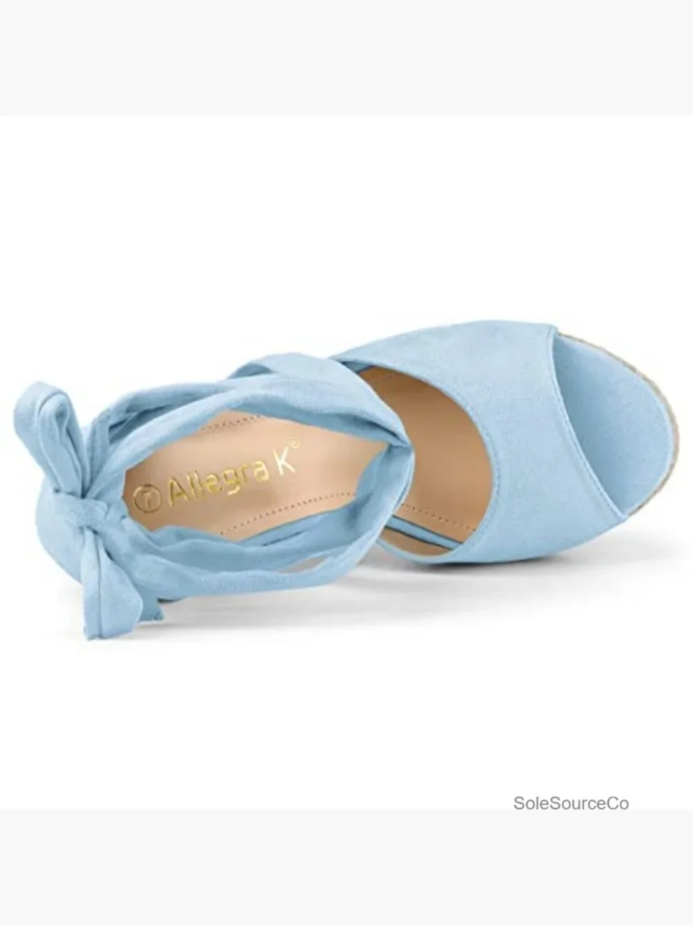 Lace Up Espadrille Platform Wedge Sandals